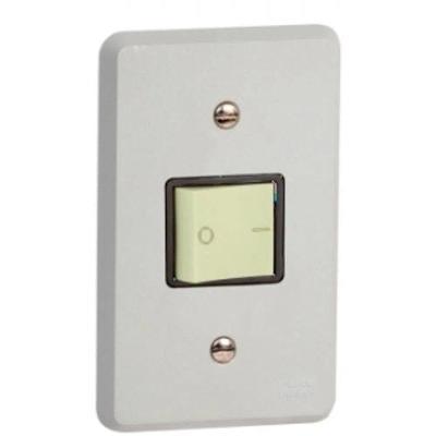 Interruptor Bipolar Simples 2516 com Placa Silentoque Branco Pial 25A