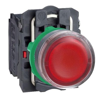 Botão XB5AW34G5 Luminoso LED 22MM 1NA+1NF 110V Vermelho para Automação Schneider Electric