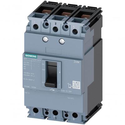 Disjuntor Caixa Moldada Tripolar 3VM10 com Proteção LI 16kA 380VCA Inox Siemens 76,2CM
