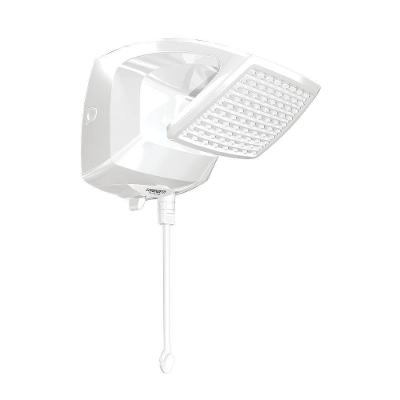 Ducha Futura Eletrônica Eletrônico 7500W de Parede Haste de Comando Branco Lorenzetti 220V