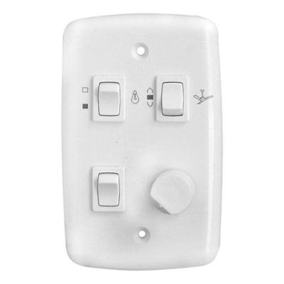 Chave Ventilador Rotativa 301 CVR2L Bivolt 2 Lampadas Branco Rima