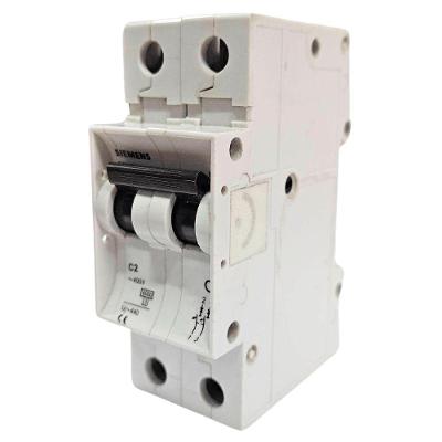 Disjuntor Bipolar 5SX2 Proteção Contra Curto-circuitos Curva C 20A Siemens 35KA