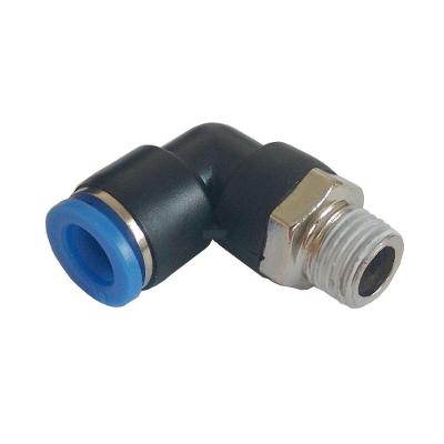 Cotovelo Macho PL1001 Conexão 10 X 1-8 NPT para Sistemas Hidráulicos 90 Graus Fluir