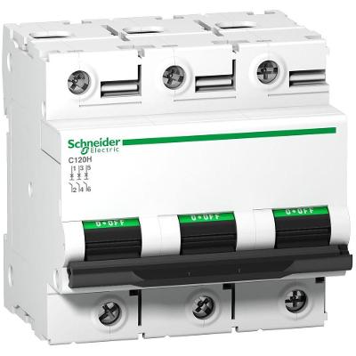 Disjuntor Modular C120H Tripolar Curva C 15kA 380-415VCA Schneider Electric