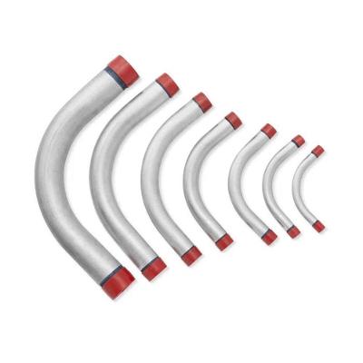 Conexao em Aco Carbono Galvanizado a Fogo Curva de Ferro 90o Rosca BSP NBR 5598 GFC Tubos 3"