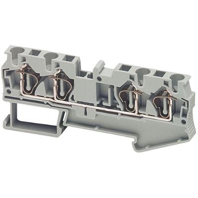 Conector Mola NSYTRR44 4,0 MM2 4 Pontos Cinza Schneider Electric