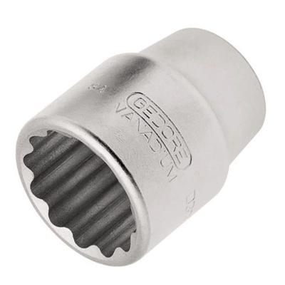 Chave Soquete Estriado 017.051 com Encaixe 3-4" e D32 em Aço para Torque Elevado - Gedore