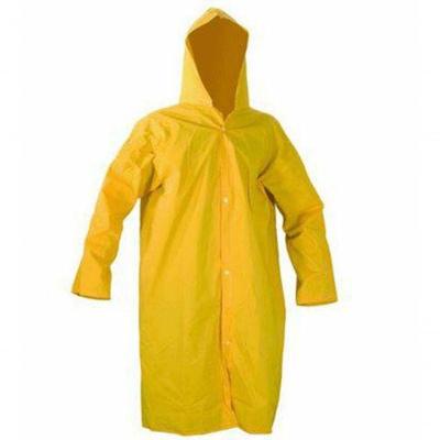 Capa de Chuva Combat Line PVC Forrada com Capuz Amarelo Ledan GG