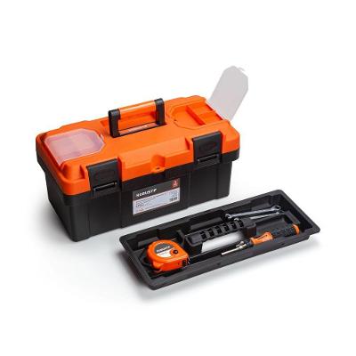 Caixa de Ferramentas S20755000 com 2 Compartimentos na Tampa Preto Robust 17CM