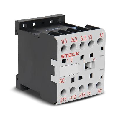 Contator Auxiliar Mini 6A 220VCA 50-60Hz 3NA+1NA SC06A10M30 Steck