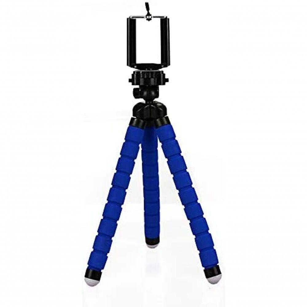 Mini Tripé Flexível Para Celular 24cm - Azul - 1