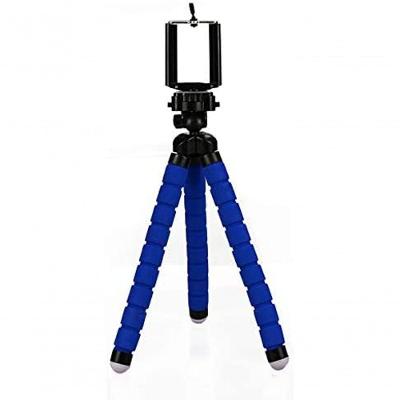 Mini Tripé Flexível Para Celular 24cm - Azul