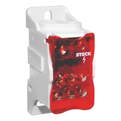Bloco de Distribuição SBI500A 1 Polo União Segura de Condutores 500A Inox Steck