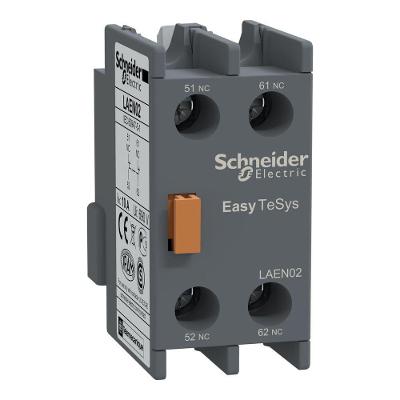 Bloco de Contato Auxiliar LAEN02 2NF com Montagem Frontal Clip-on Cinza Schneider Electric