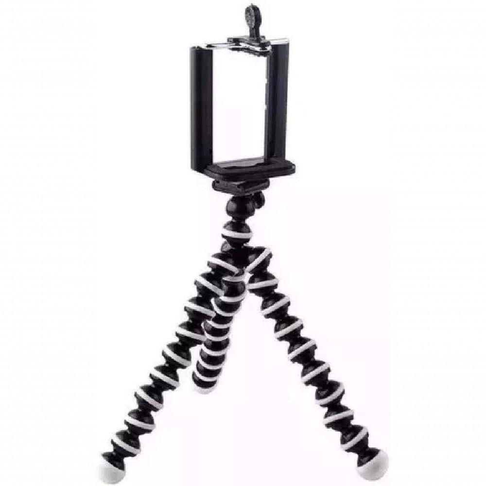 Mini Tripé Flexível Com Clipe Ajustável Para Smartphone Bolinha - 1