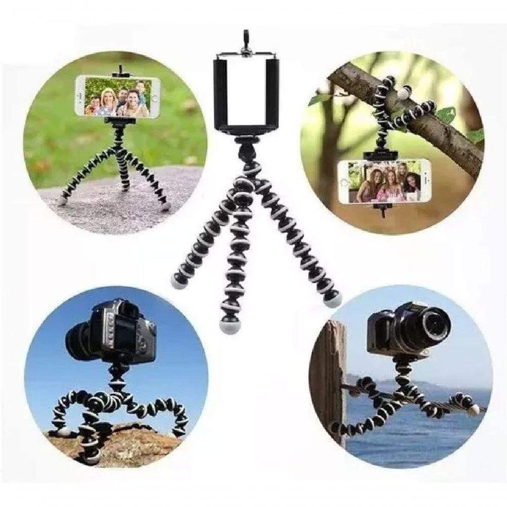 Mini Tripé Flexível Com Clipe Ajustável Para Smartphone Bolinha - 4
