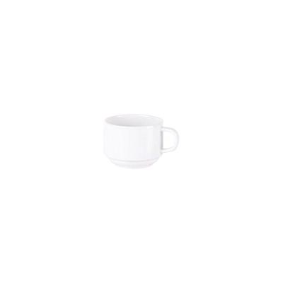 Xícara de Chá Paola em Porcelana Alta Resistência Empilhável Cozinha Branco Tramontina 205ML