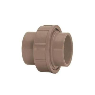 União Soldável 50MM em PVC com Junta Corpo Desmontável Plastubos