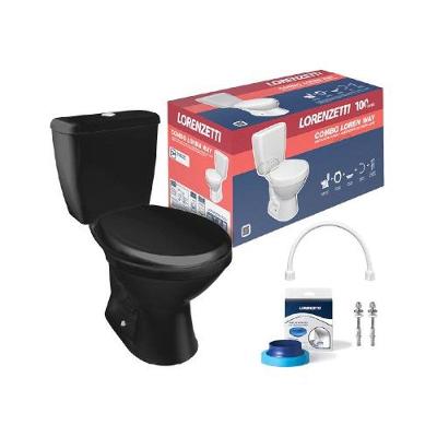 Vaso Sanitário com Caixa Acoplada Way Kit com Vaso e Caixa Branco Lorenzetti