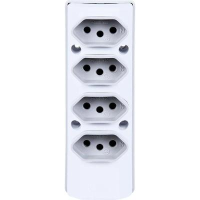 Tomada em Barra 2P+T 4 Entradas 20A com Proteção Bivolt Perplug