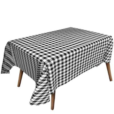 Toalha para Mesa Xadrez Preta PVC Flexível Impermeável Resistente ao Calor Decoramais 140CM 3000CM