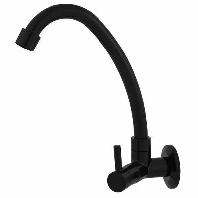 Torneira para Cozinha ABS2060 1-4 Volta Bica Móvel Parede ABS Prata