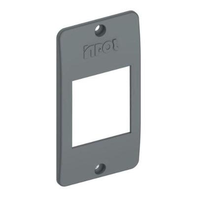 Tampa de Interruptor 2 Teclas B 1'' Isolante Anti-Chamas Cinza Inpol