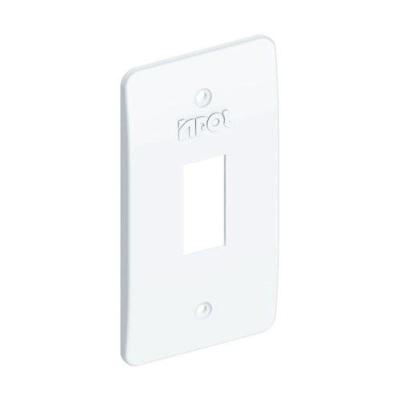 Tampa de Tomada 1 Posto Tecla a 1'' Isolante Elétrico Branco Inpol