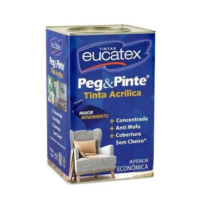 Tinta Acrílica Doce de Abóbora Alta Cobertura Laranja Eucatex 18L