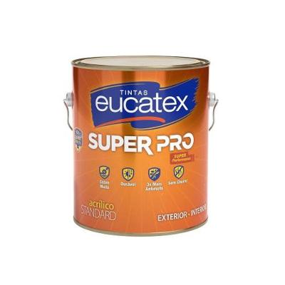 Tinta Acrílica Fosca Super Pro Acrílico Fosco Camurça Real Caramelo Eucatex 3,6L