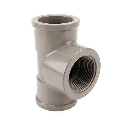 Tee Soldável Pvc 90 X 20 X 1-2 Junta Soldável e Roscável Pvc Plastubos 750KPa