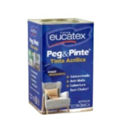 Tinta Acrílica Econômica Peg e Pinte Doce de Abóbora Laranja Eucatex 18L