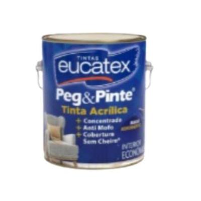 Tinta Acrílica Peg e Pinte Doce de Abóbora Cobertura Perfeita Laranja Eucatex 3,6L