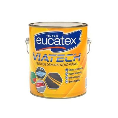 Tinta de Demarcação Viária Viatech com Acabamento Acetinado Amarelo Eucatex 3,6L