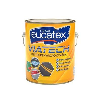 Tinta para Demarcação Viária e Pisos Viatech Base Solvente Branco Eucatex 3,6L
