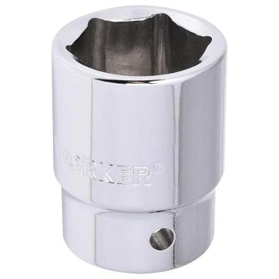Soquete Worker Sextavado Encaixe 3-4 29mm com Acabamento Cromado