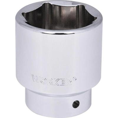 Soquete Worker Sextavado Encaixe 3-4 41mm com Acabamento Cromado