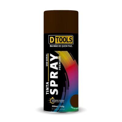 Spray Premium Uso Geral com Tinta Acrílica Secagem Rápida Marrom Dtools 350ML