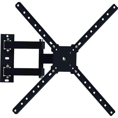 Suporte para TV Brasforma 4 Movimentos Articulado de Parede com Inclinação Rotação e Bivolt Preto