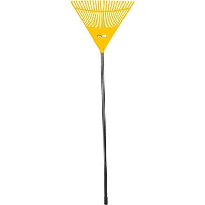 Vassoura Plástica para Grama 3129320012 24 Dentes com Cabo Amarela Vonder 49,5CM