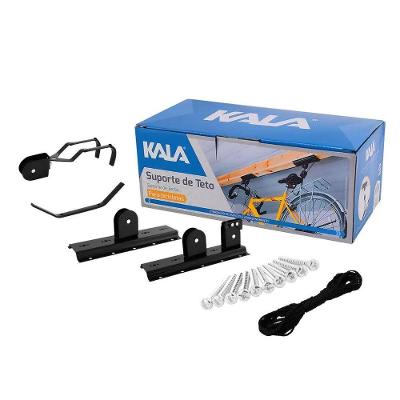 Suporte de Teto para Bicicleta com Sistema Duplo 20KG Inox Kala