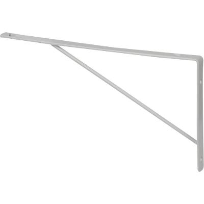 Suporte Mão Francesa Eco Slim Instalação de Prateleiras Acabamento Epóxi Branca Kala 25CM