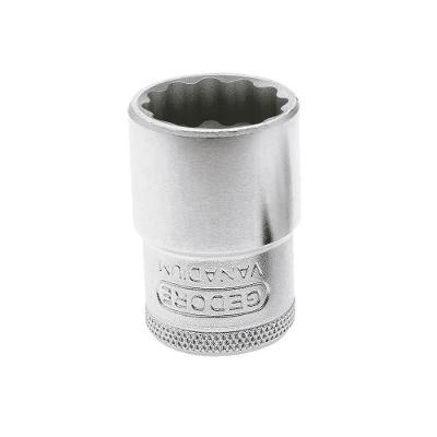 Soquete Sextavado Cromo Vanadio Encaixe 1-2 19MM para Porcas e Parafusos Gedore