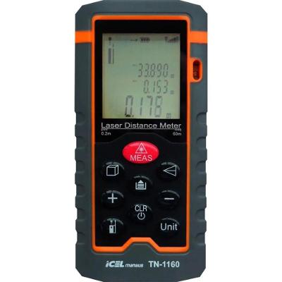 Trena a Laser TN-1160 Digital Medição Até 60M com Proteção IP54 e Memória Icel