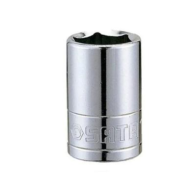 Soquete Sextavado Encaixe 1-2 Uso Manual Aco Vanadium Niquelado Cromado Sata 27MM