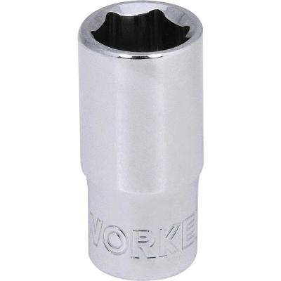 Soquete Sextavado Encaixe 1-4 8mm Worker em Aço Especial Cromado Bivolt