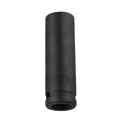 Soquete Sextavado Longo de Impacto 14mm Encaixe 1-2 Fosfatizado Sata