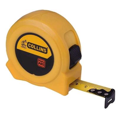 Trena 3m X 16mm com Fita de Aço e Graduação Milímetros e Polegadas Amarela Collins