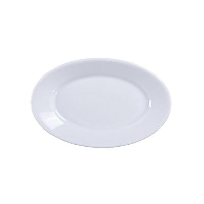 Travessa Oval Celine em Porcelana Resistente a Micro-ondas e Lava-louças para Mesa Posta Branca