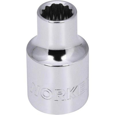 Soquete Estriado Worker 3-8 9mm com Acabamento Cromado Bivolt